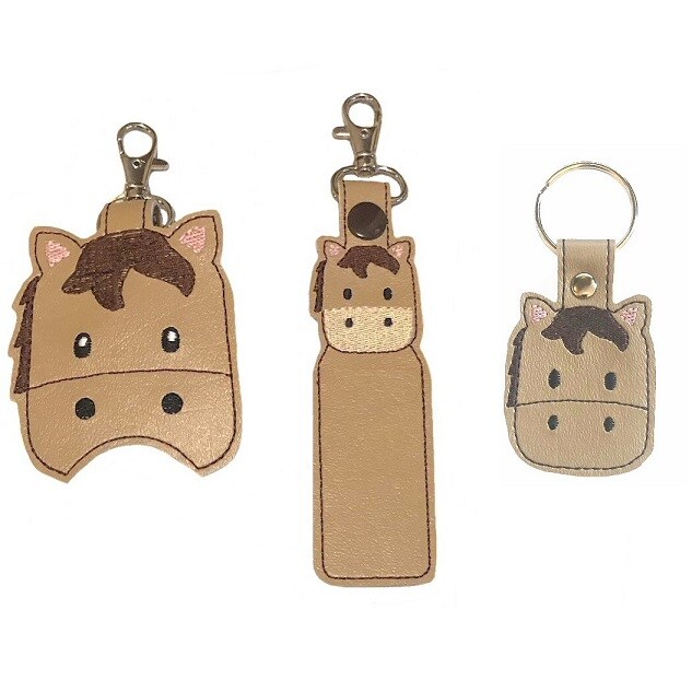 Horse Hand Sanitizer Holder and or Lip Balm Holder and or Key Fob
