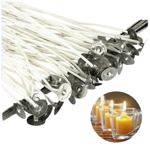 Cotton Core Candle Wicks with Pre-Tabbed Ends