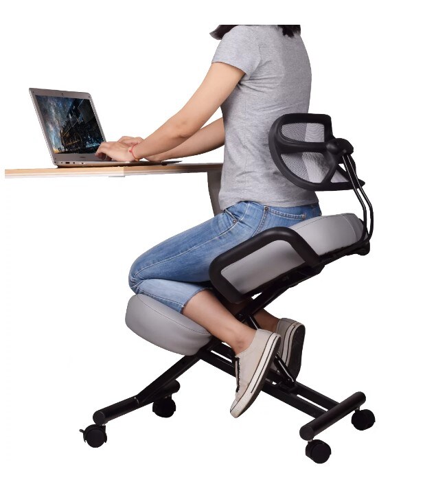 Kneeler chair with online back support