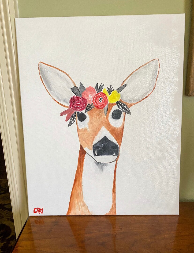 Original Deer Oil outlet Paintings