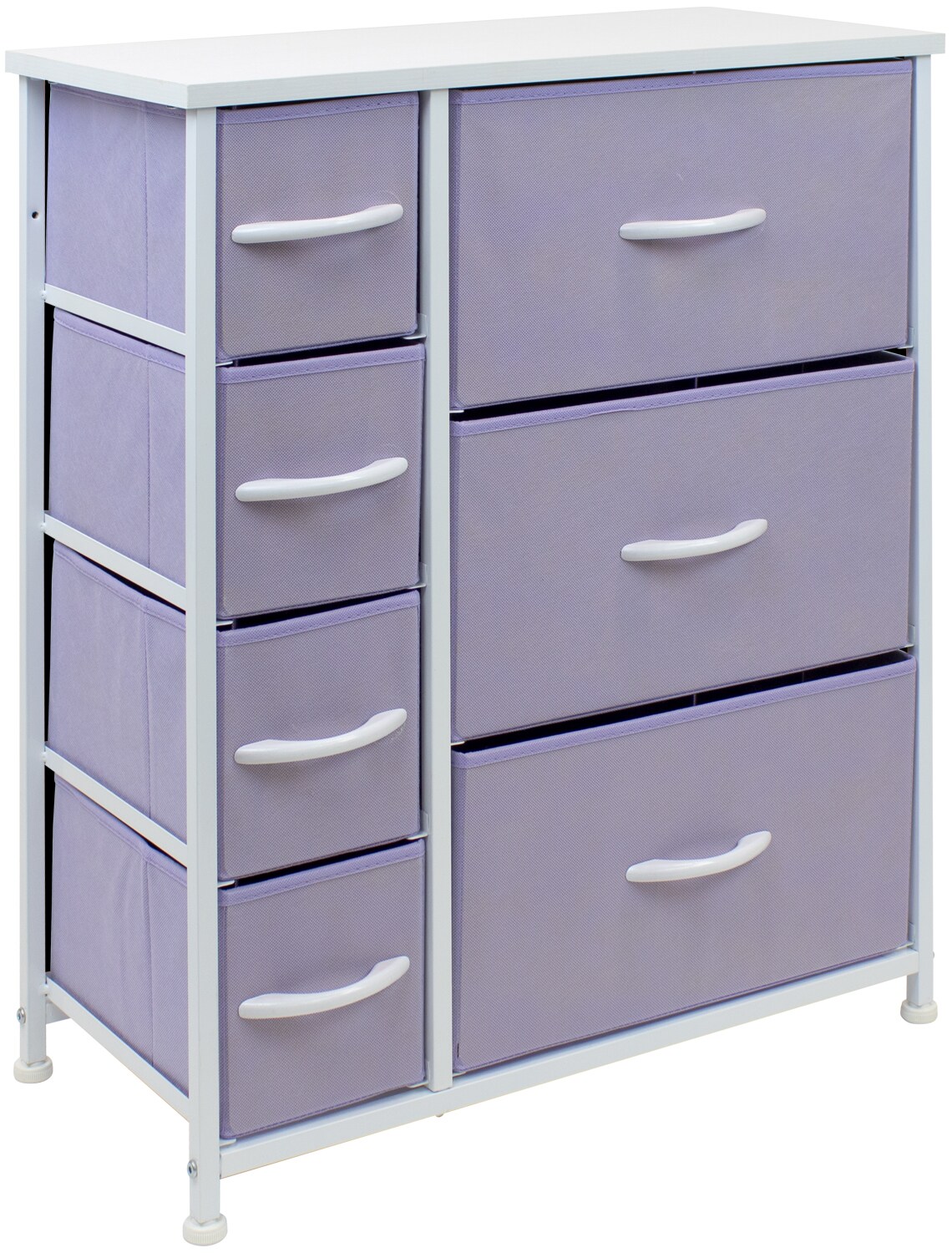 Sorbus Dresser with Drawers - Furniture Storage Tower Unit for Bedroom, Hallway, Closet, Office Organization - Steel Frame, Wood Top, Easy Pull Fabric Bins