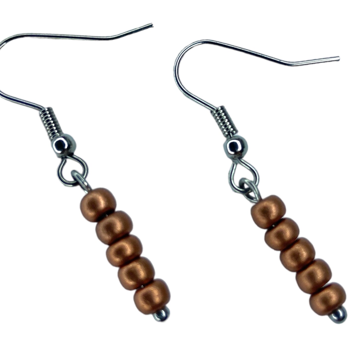 Copper Bead Dangle Earrings for Women Teens MakerPlace by Michaels