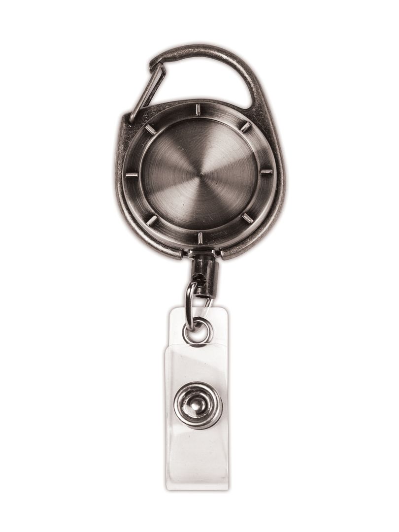 MyID Card Reel, Lanyard, and Badge Holder items are compatible to create a system of MyID accessories. The card reel contains a clip and is 1.25&#x22; diameter. The nylon retractable cord is 26&#x22; length. For use by itself, with a lanyard or a card holder
