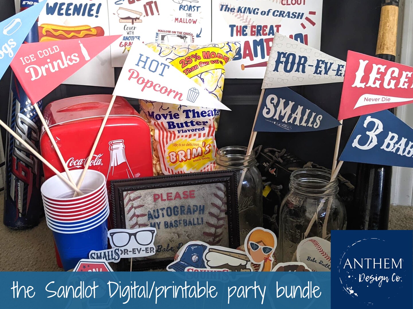 The Sandlot printable party bundle | MakerPlace by Michaels