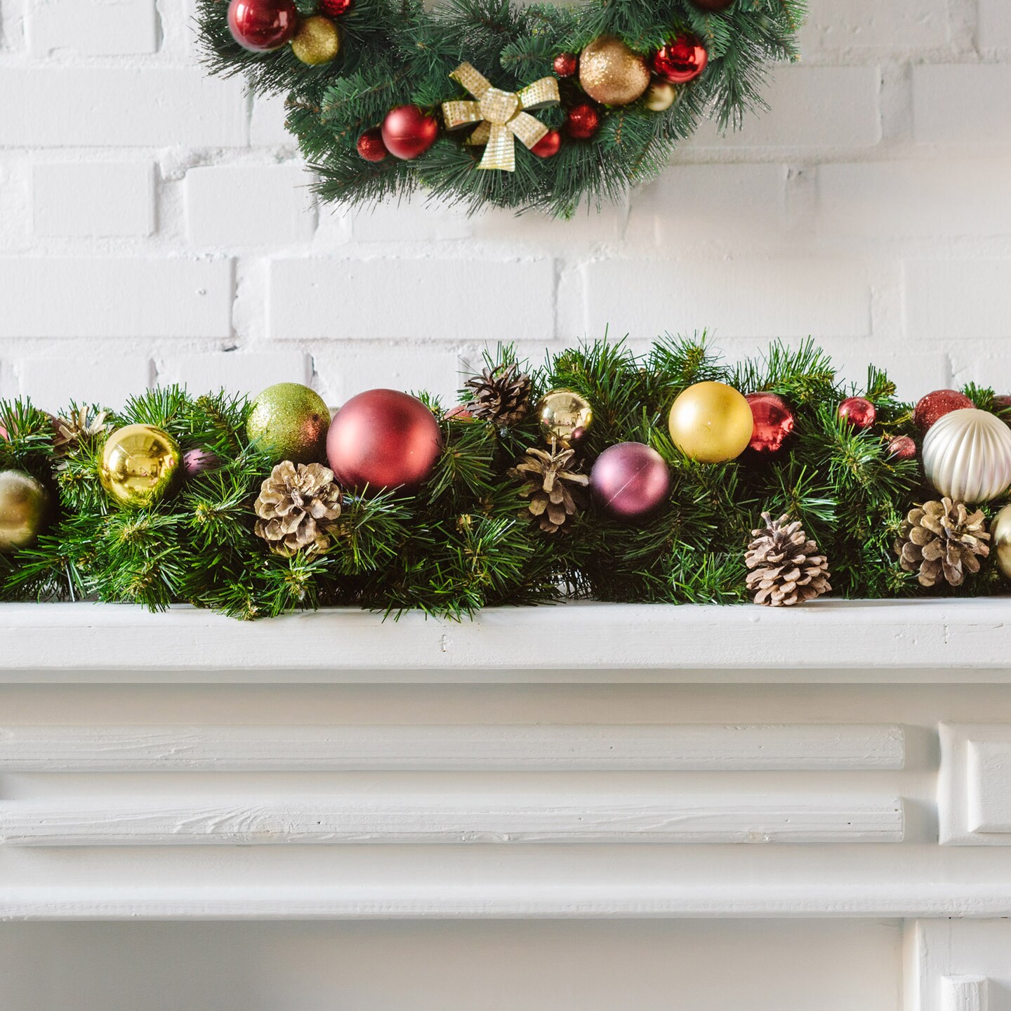 9ft Northern Spruce Garland with 240 Lifelike Green Tips | Indoor/Outdoor Use | Christmas Garland | Party &#x26; Event | Home &#x26; Office Decor - 2024 Christmas Collection, Floral Home by Artificial Flowers