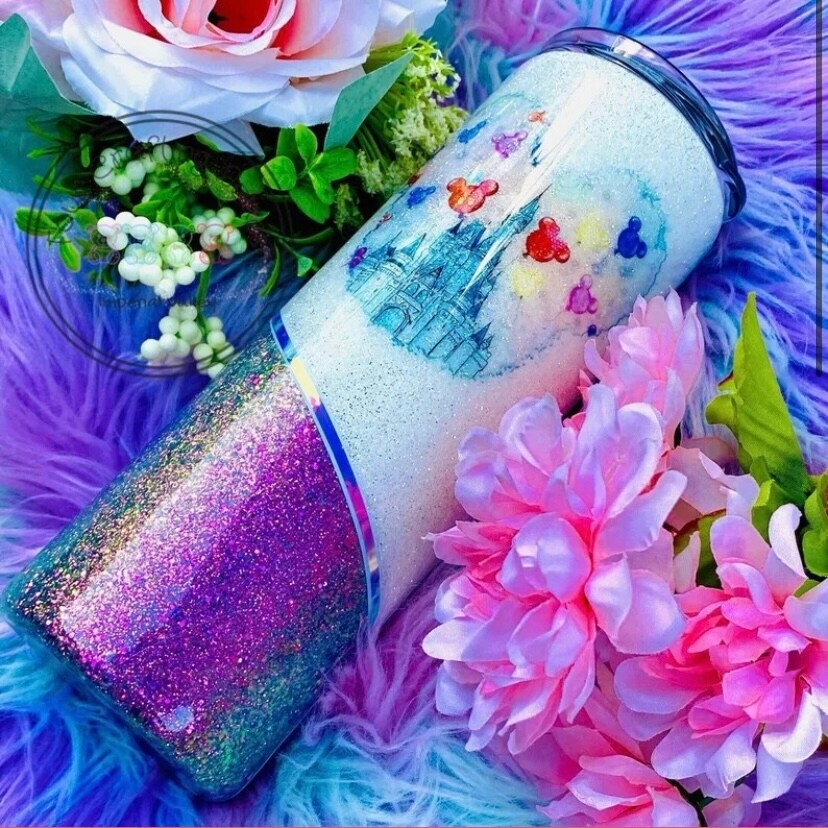 Magical Park Custom Epoxy Purple Tumbler; 20 oz | MakerPlace by