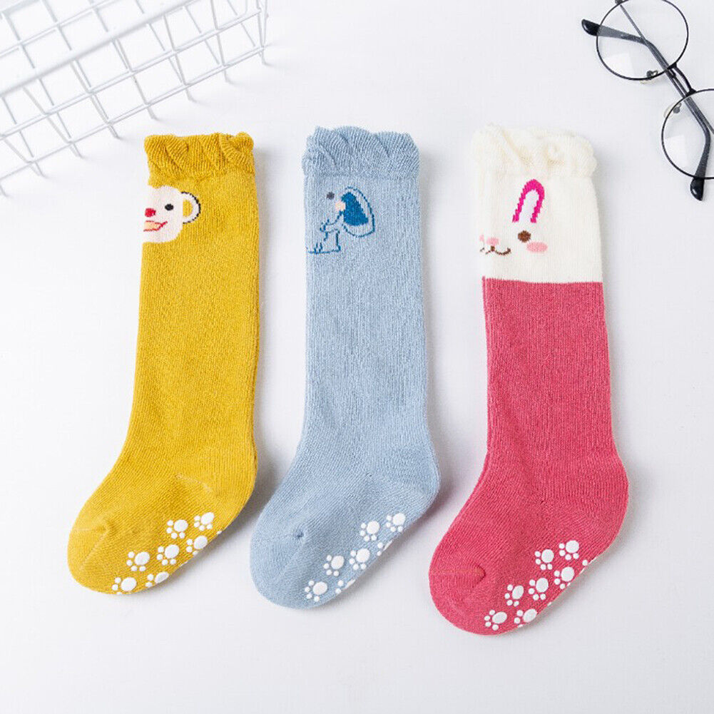 KItcheniva Pairs Anti Slip Non Skid Newborn Long Stockings Socks