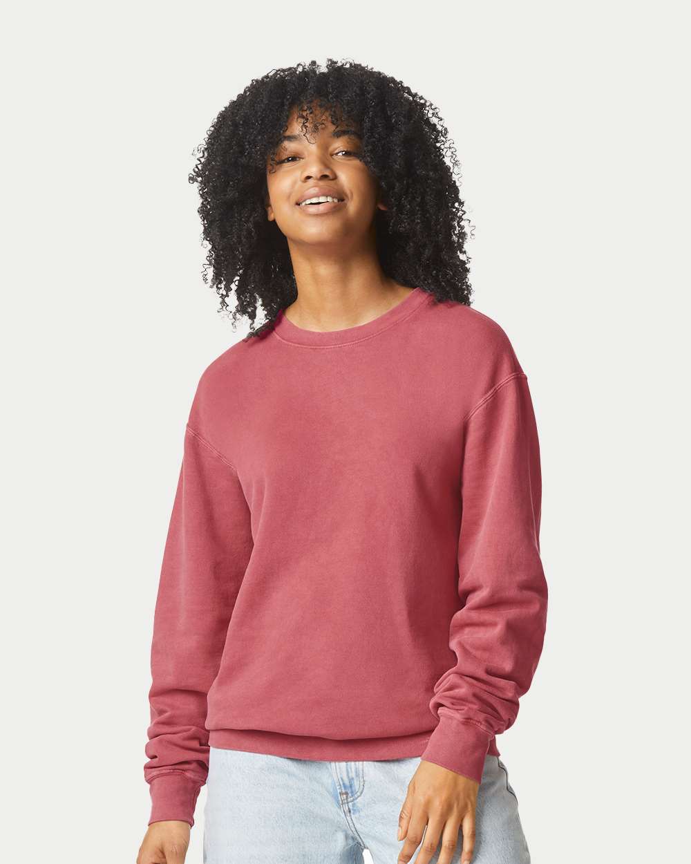 Comfort Colors® Garment Dyed Lightweight Fleece Crewneck Sweatshirt