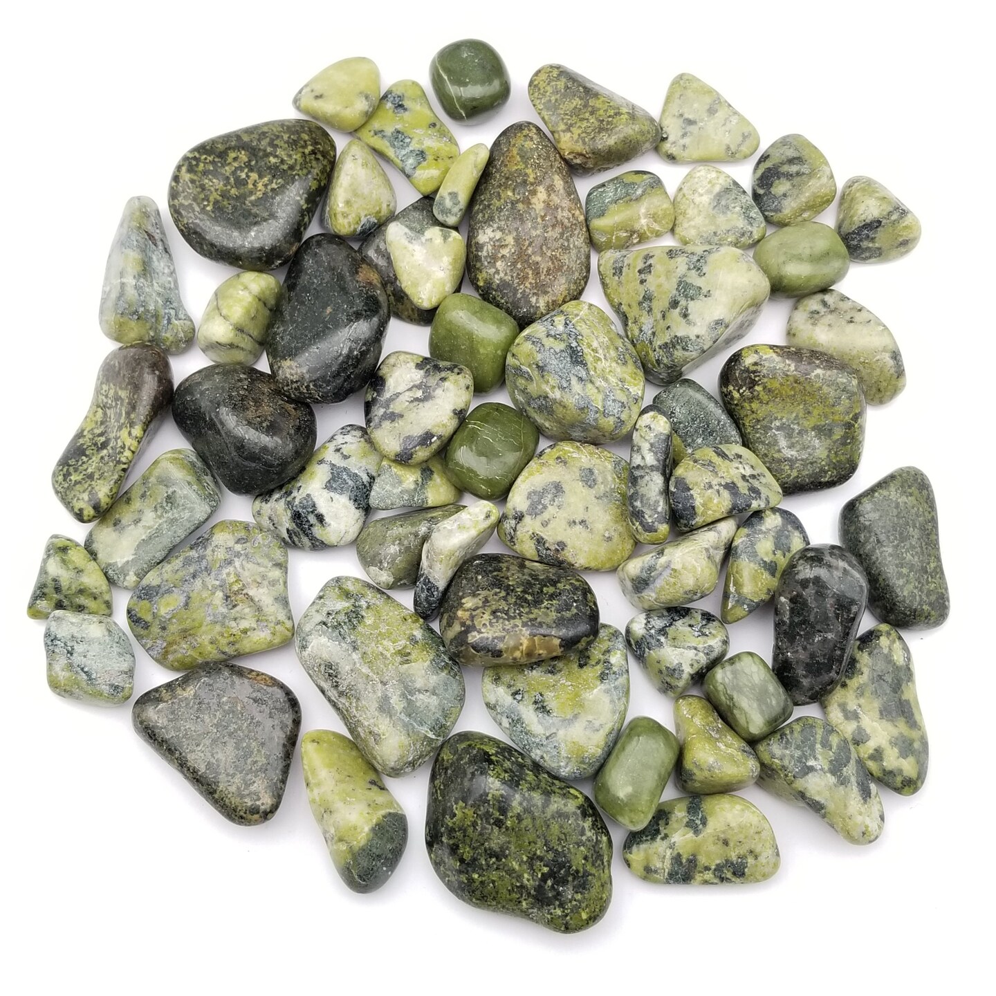 Nephrite Jade Tumbled Stones | 1 lb, 3 lb, 5 lb Bulk Options | A-Grade Crystal Gemstones | Delivery on Us | Extra Gift Included