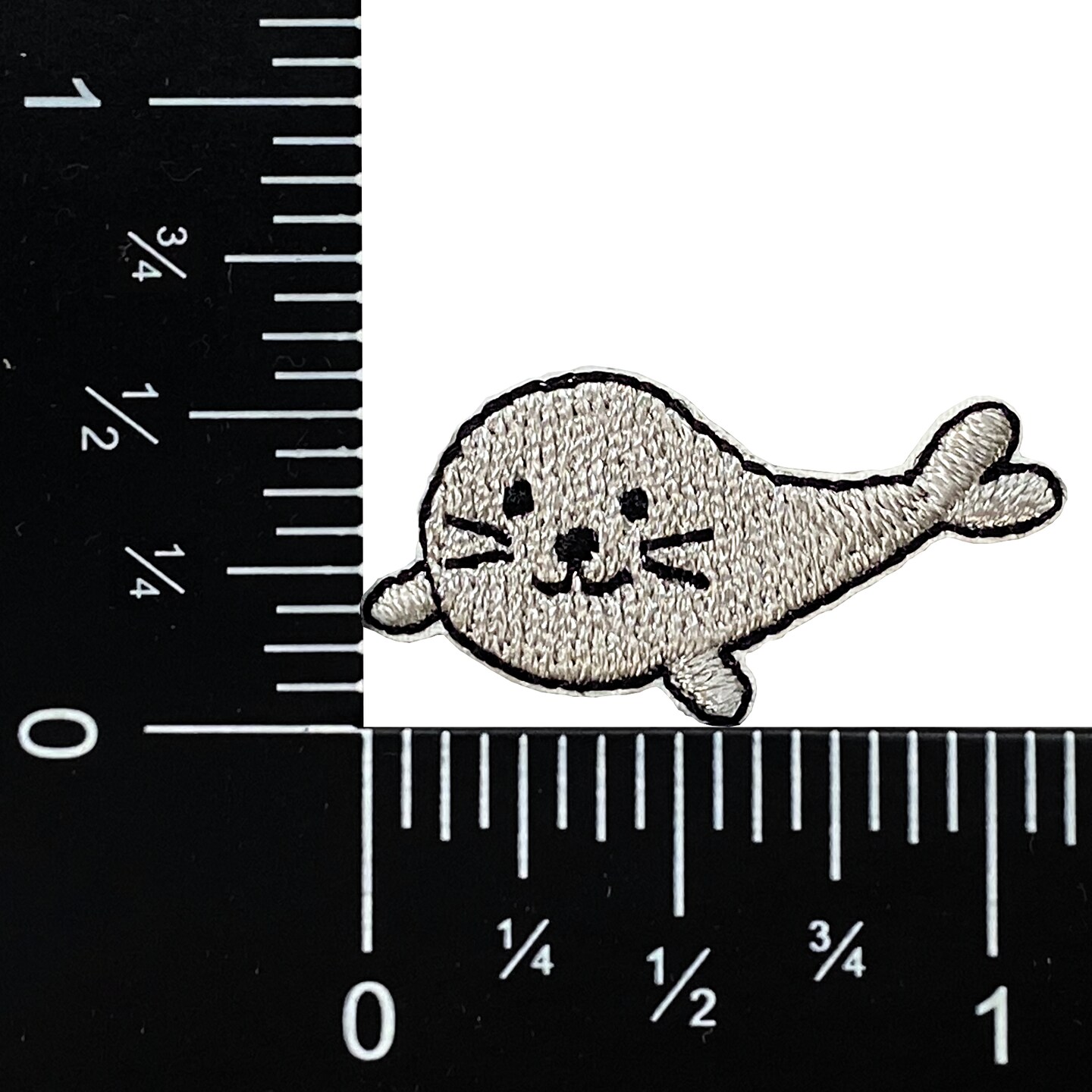 Mini Seal, Animals, Embroidered, Iron-on Patch