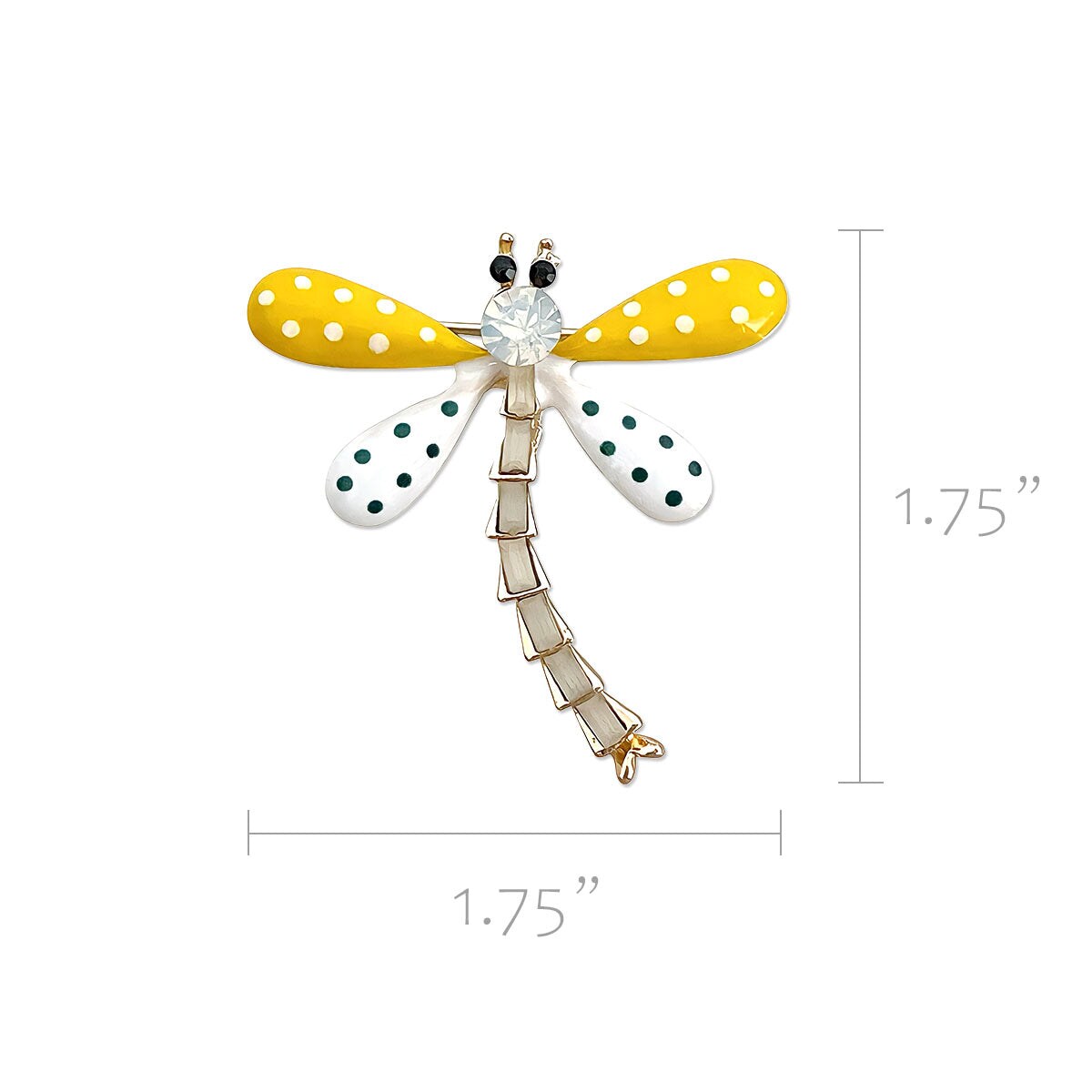 Wrapables Dragonfly Enamel Brooch Pin