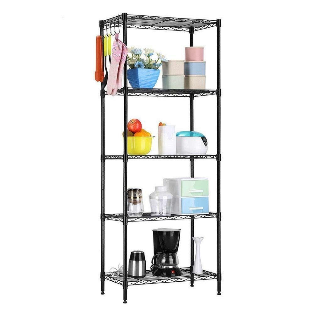 Adjustable Metal Wire Shelving Rack for Garage Storage Organizer