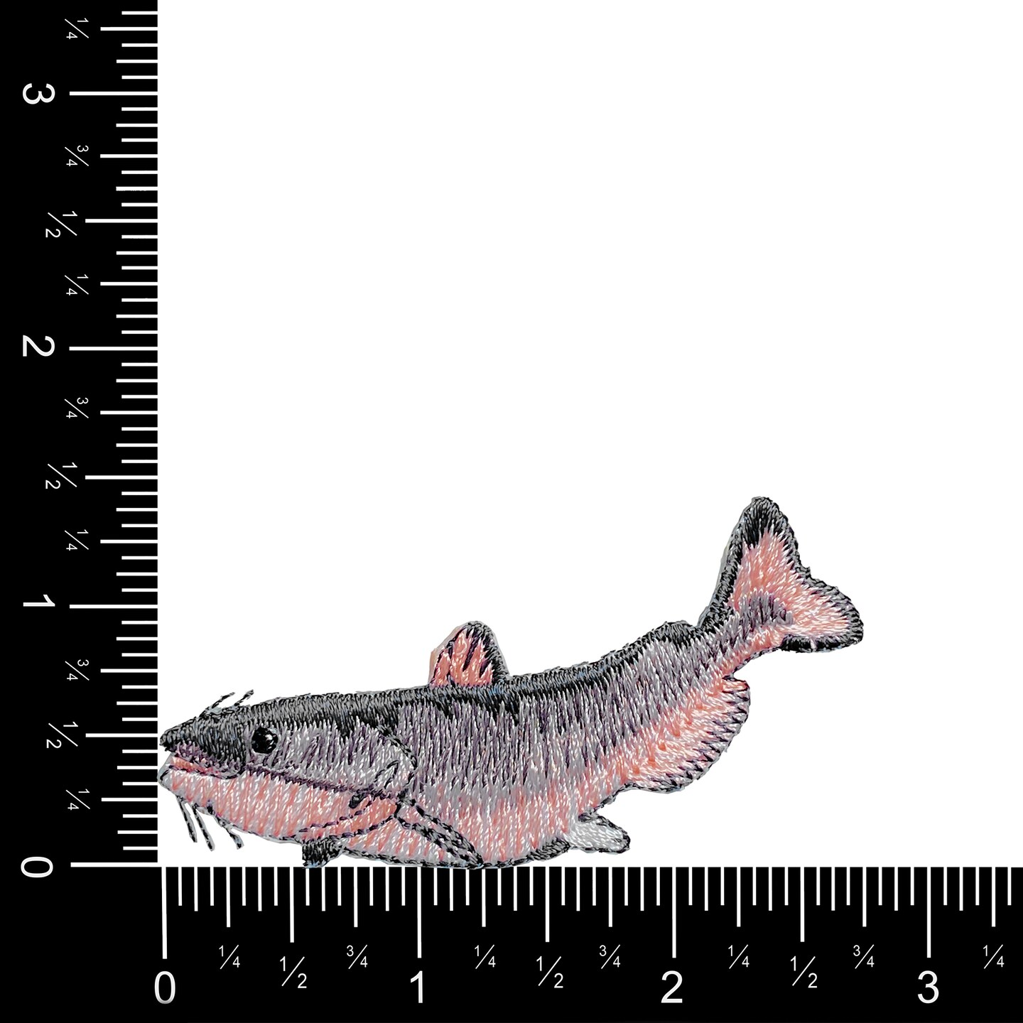 Catfish, Fishing, Embroidered, Iron on Patch