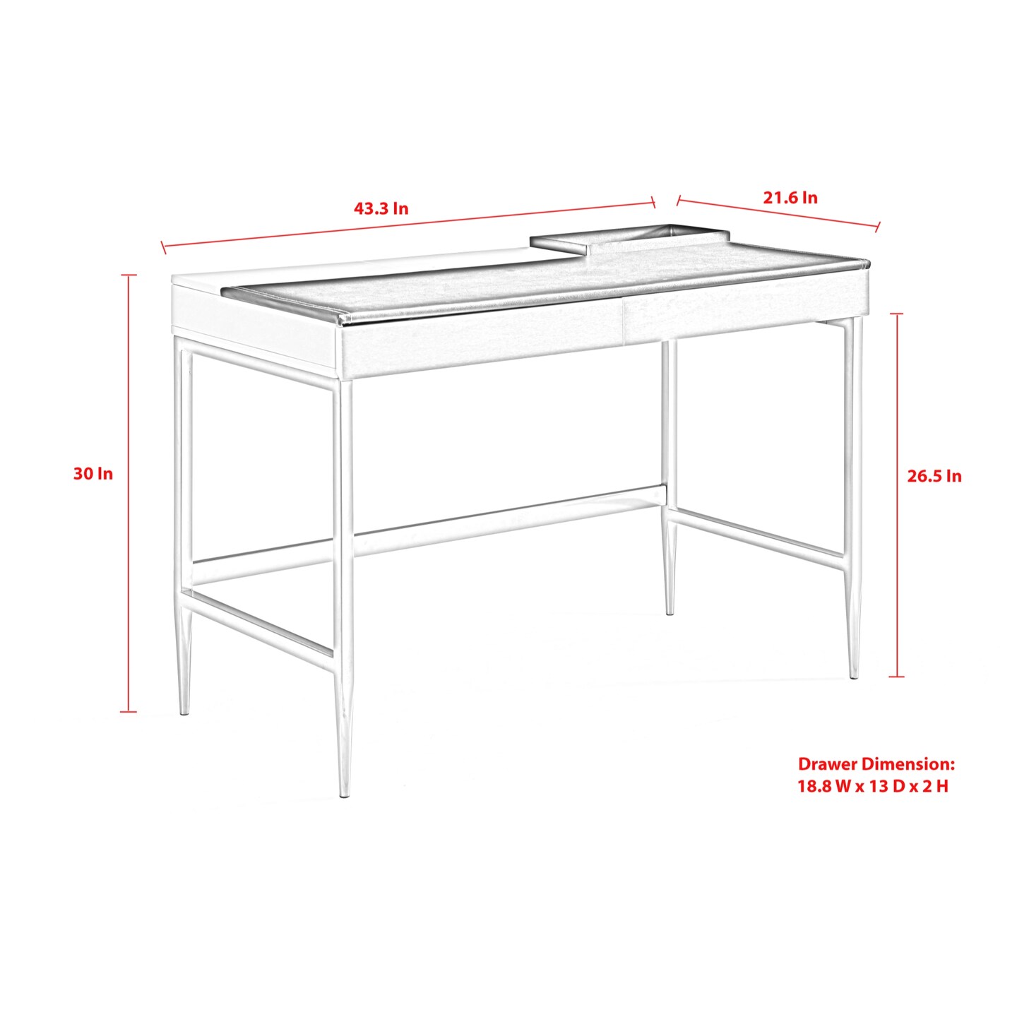 Drayden Writing Desk With Storage