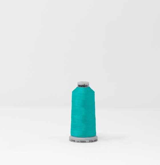 Polyneon Machine Embroidery Thread -- 1,100 yards spool -- Green Turquoise Color, Ref. #1799 by Madeira&#xAE;
