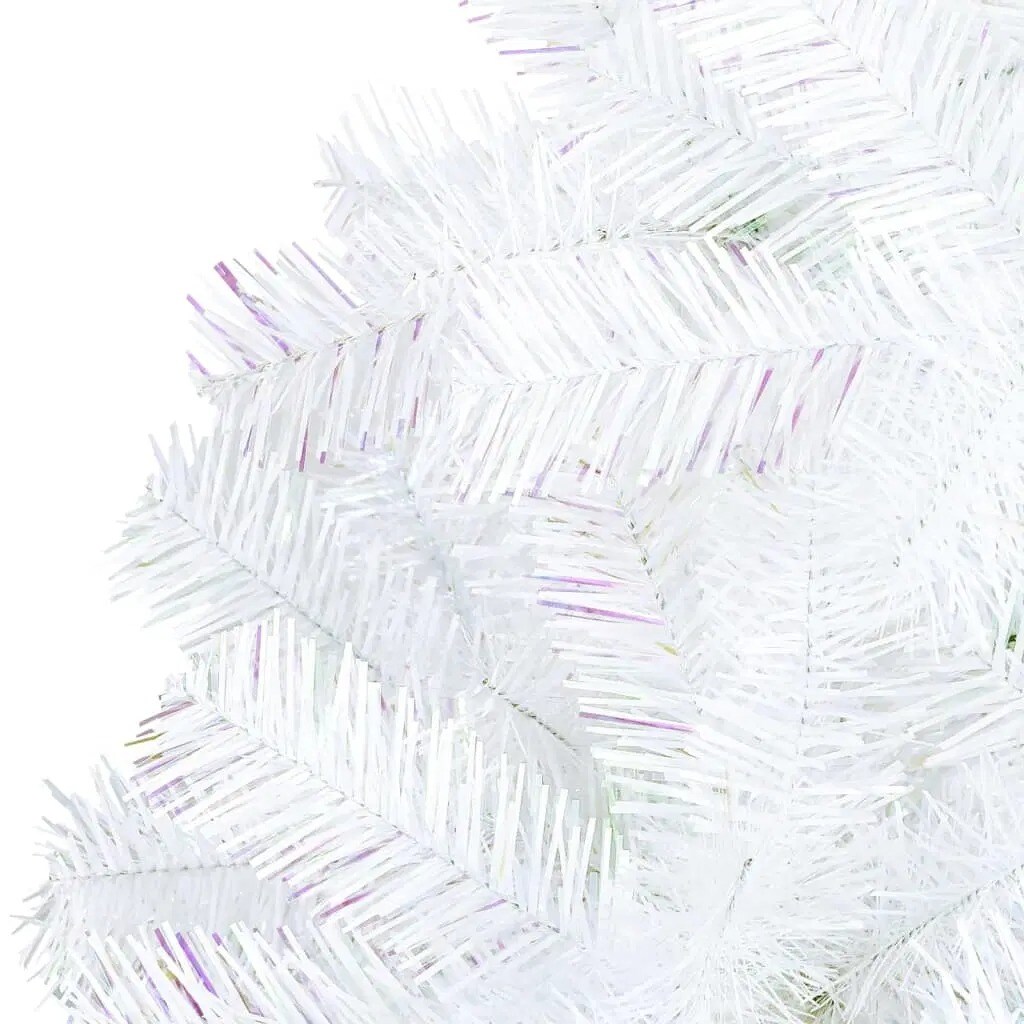 6 ft White Christmas Tree with Iridescent Tips