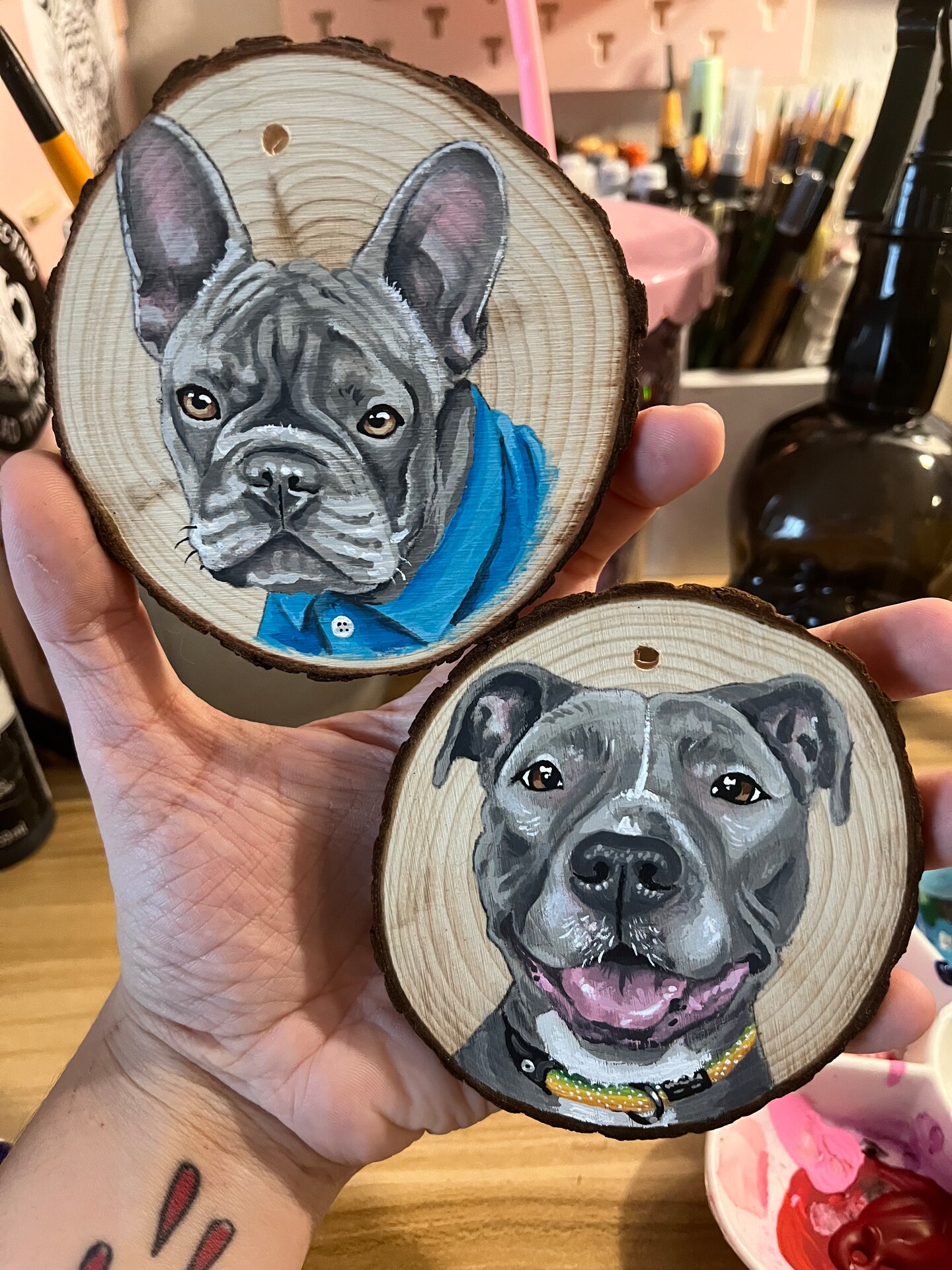 Custom pet painting custom pet ornament gifts for pet parents pet memorial painting MakerPlace by Michaels