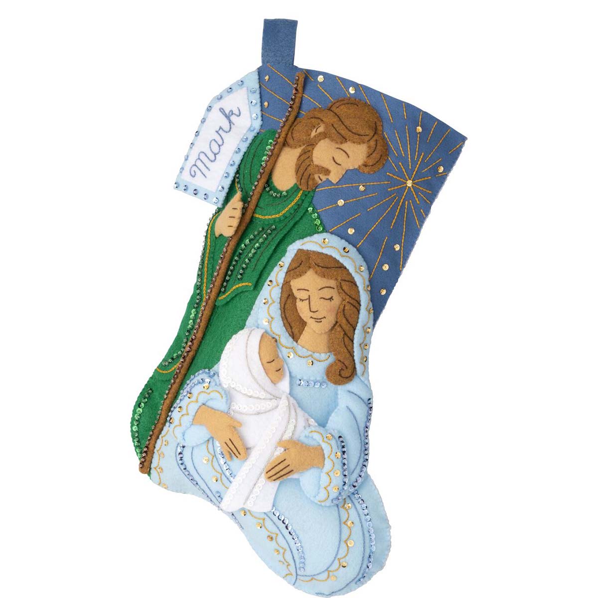 Bucilla Peaceful Nativity Stocking Kit