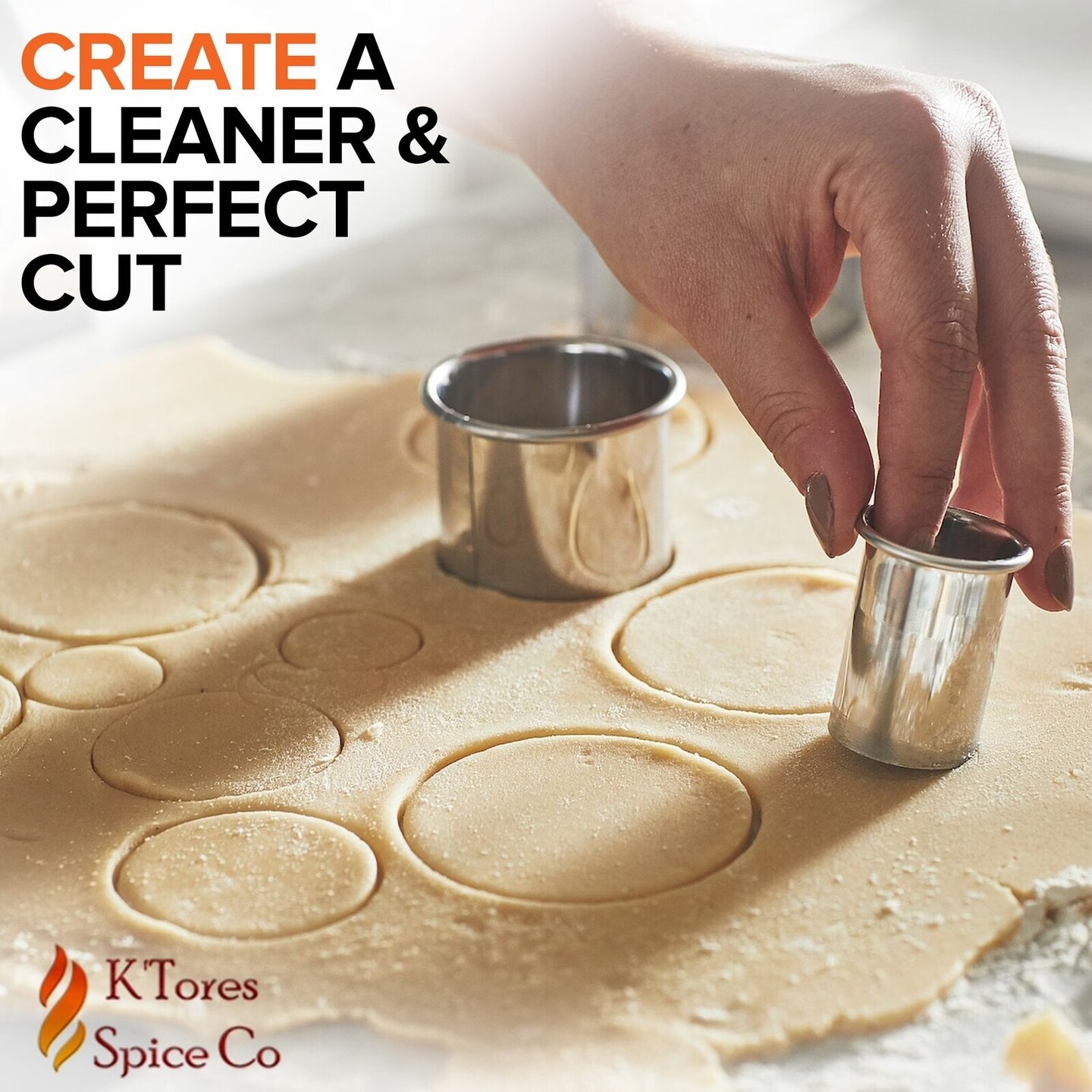 Stainless Steel Round Cookie Cutters Set