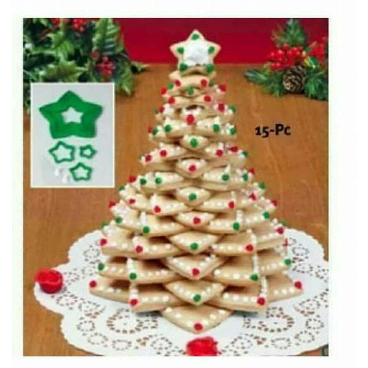 Christmas Tree Cookie Cutter Kit 15 pcs