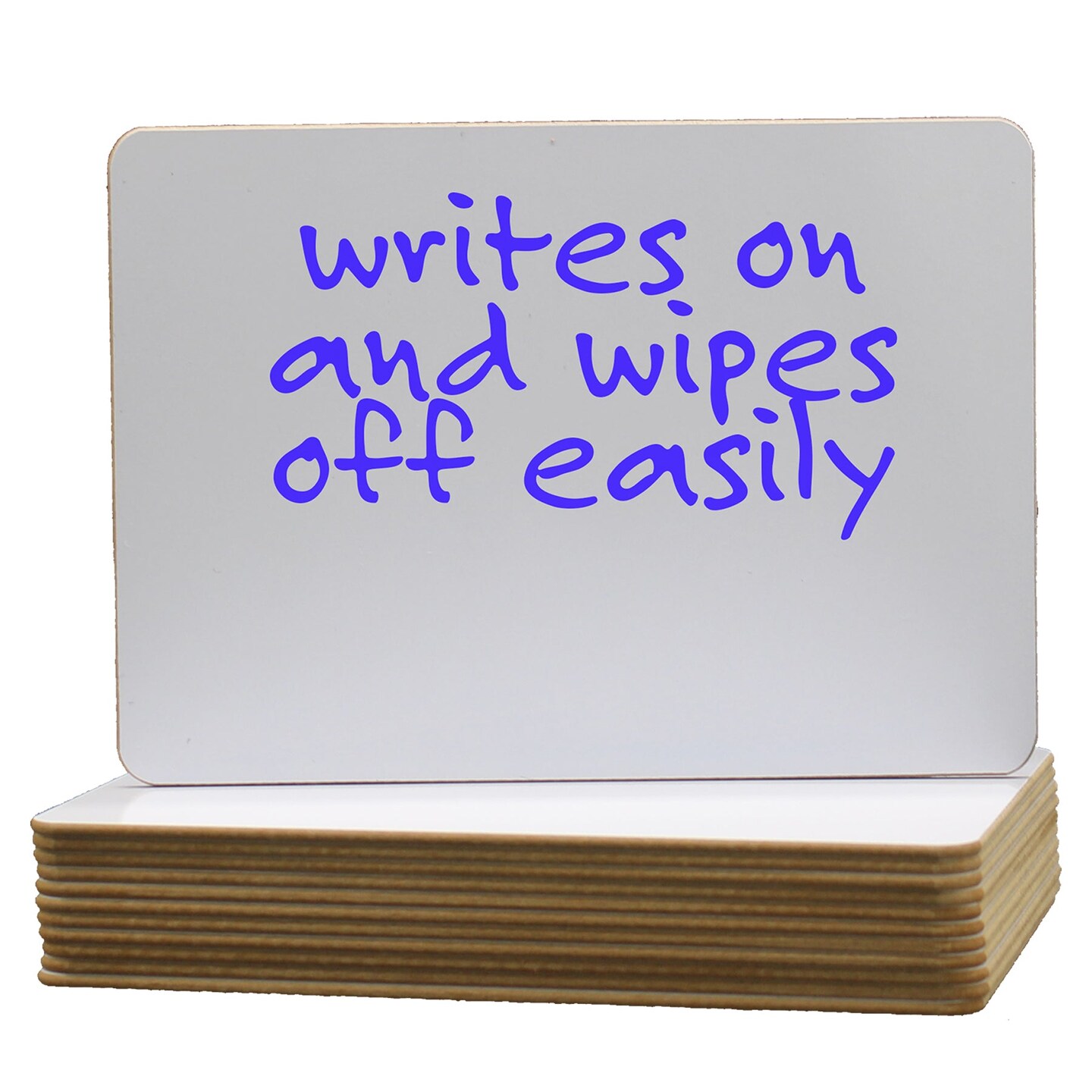 Two-Sided Dry Erase Marker Boards, 6&#x22; x 9&#x22;, Class Pack of 12