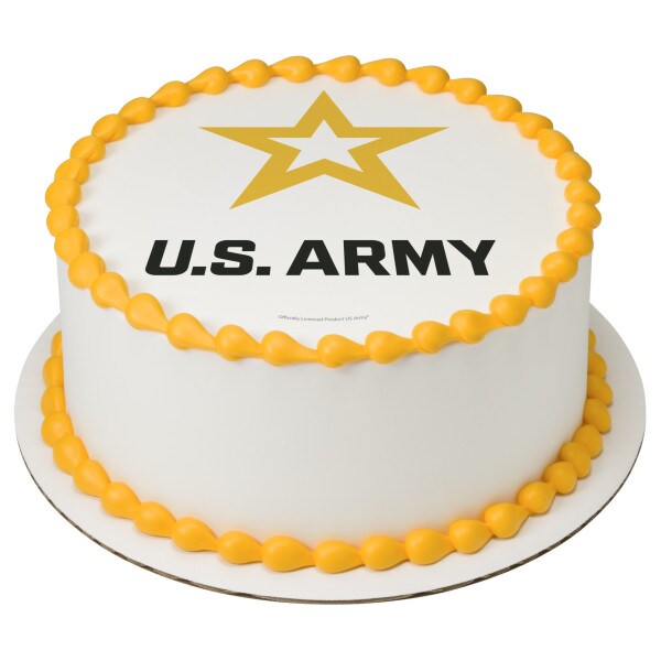 United States Army&#xAE; Edible Cake Topper Image 7.5&#x22; Round