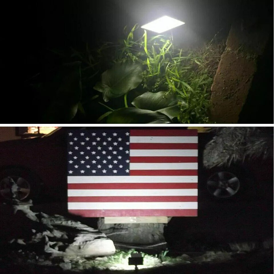Solar Power Spot Light Outdoor LED Garden Security Lawn Landscape Path Wall Lamp