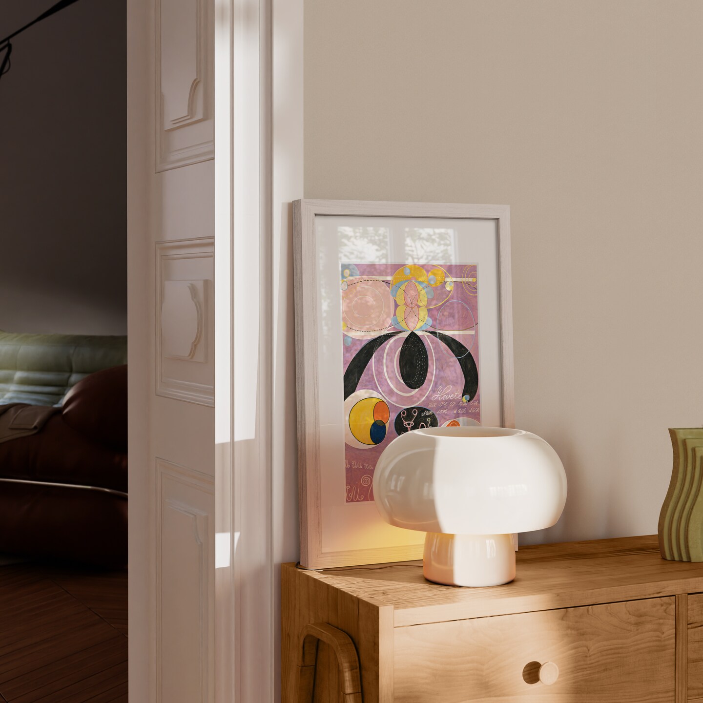 Haus and Hues Oak Wood Picture Frames Matted with Real Glass