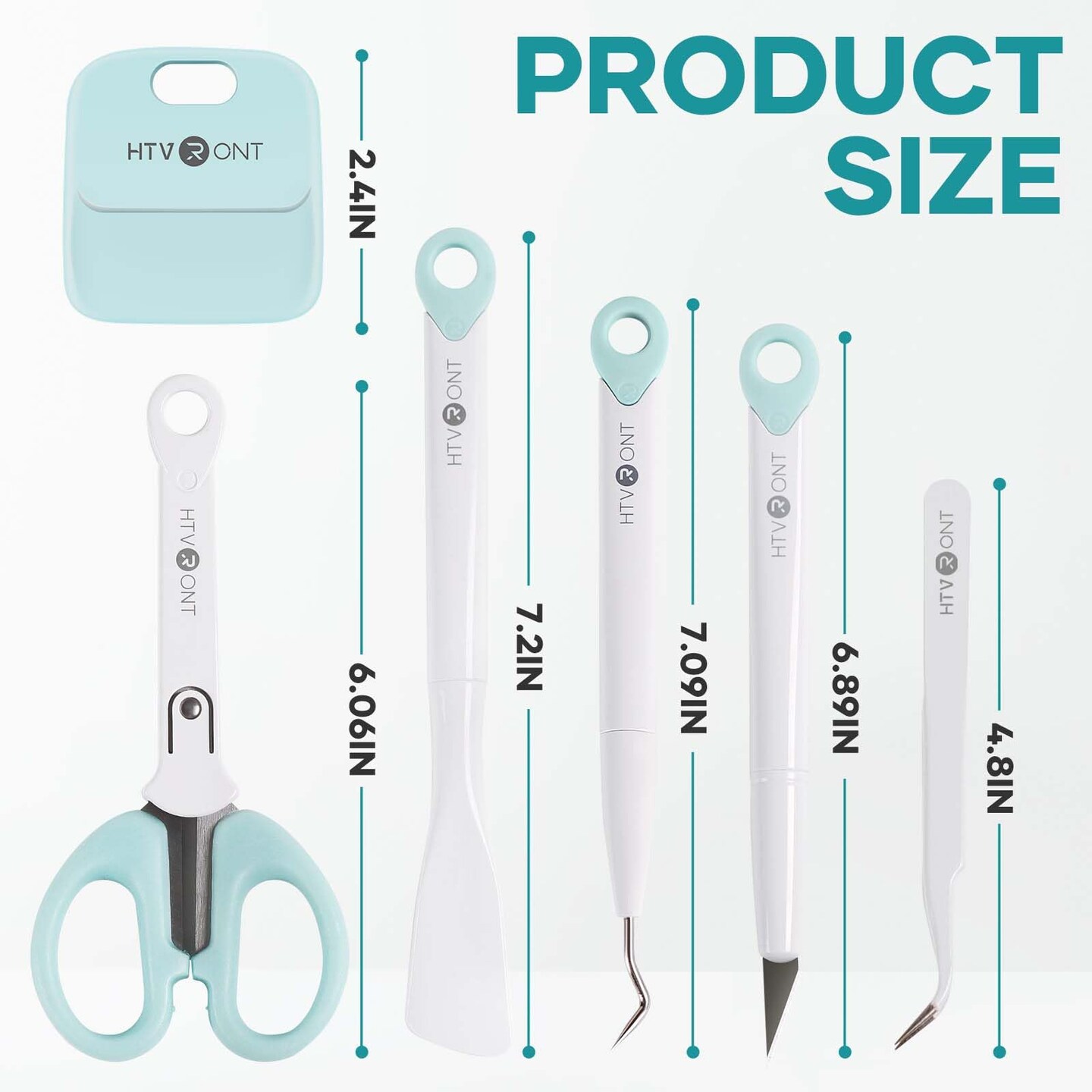 Weeding Tools for Vinyl - 6 Pieces Craft Weeding Basic Tool Set, Protable Vinyl Weeding Tool Kit for Iron-on Project, HTV Vinyl, Permanent Vinyl, Vinyl Tool Kit for Cricut Cutting Machine