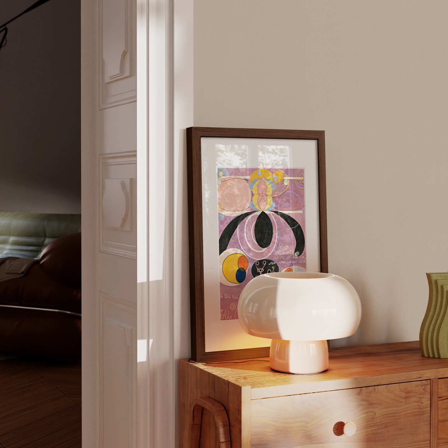 Haus and Hues Oak Wood Picture Frames Matted with Real Glass