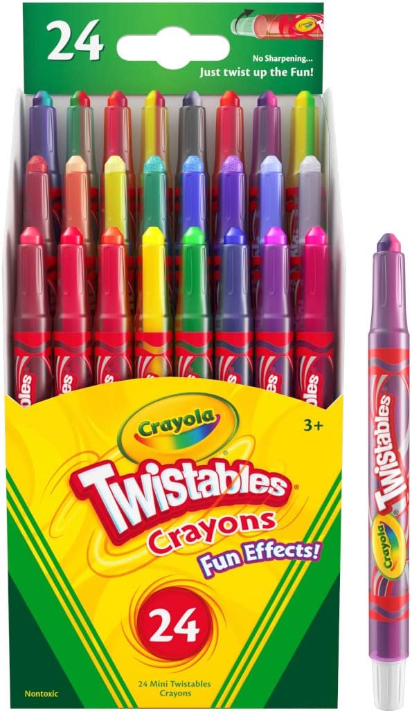 Twistable Crayons: A Fun Gift for Kids with 24 Count and Fun Effects