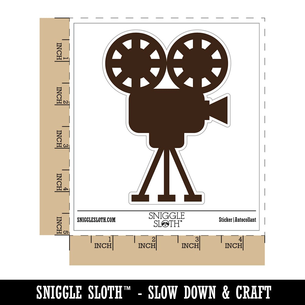 Film Movie Camera Waterproof Vinyl Phone Tablet Laptop Water Bottle Sticker Set - 5 Pack