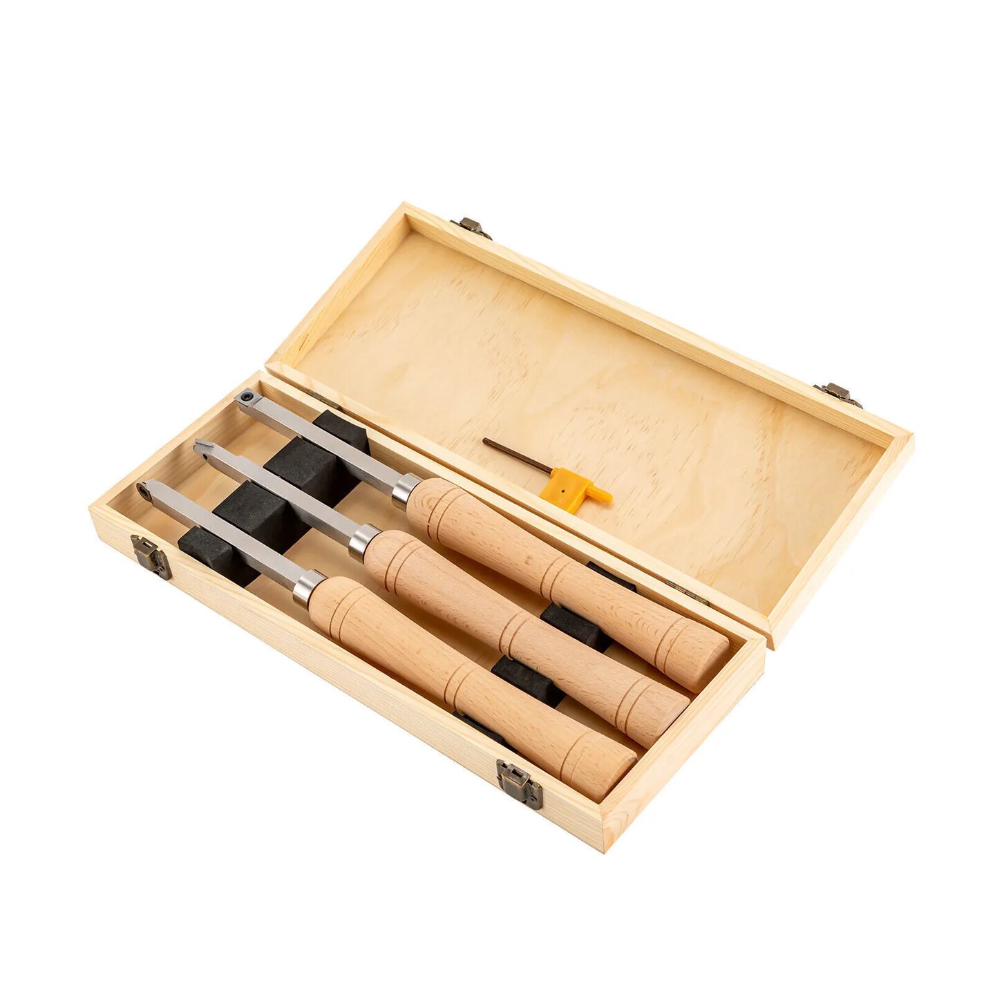 Kitcheniva Carbide Chisel Set Wood Lathe Turning Tool Kit 3 Pcs