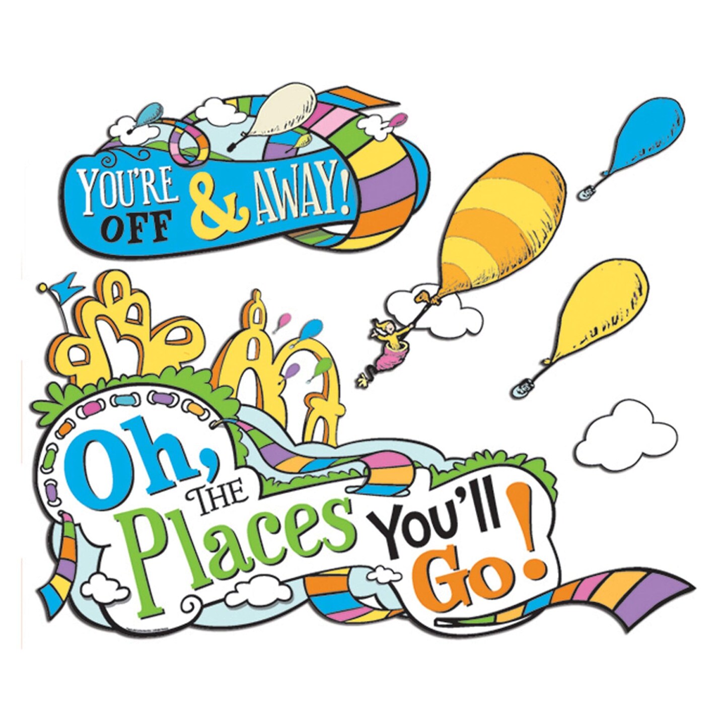 Dr. Seuss&#x2122; Oh The Places You&#x27;ll Go Bulletin Board Set