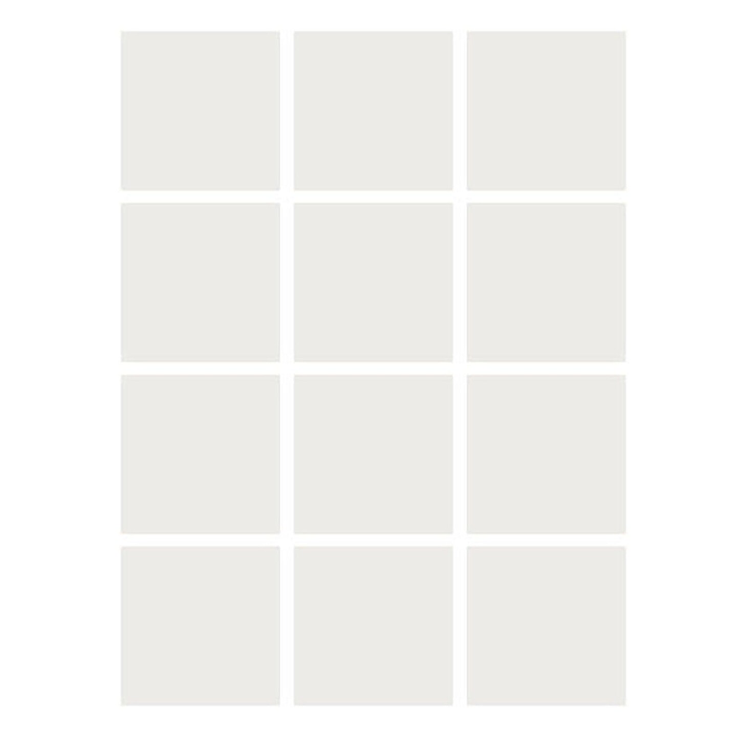 Dry Erase Stickables with Dry Erase Marker, White, 3&#x22; x 3&#x22;, 12 Per Pack, 2 Packs