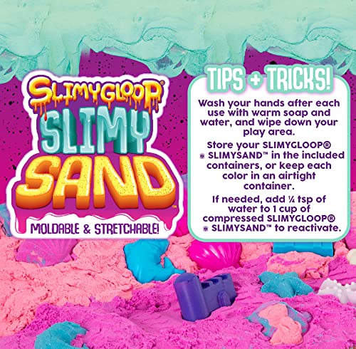 1.5 lbs of Berry Scented Moldable, Stretchable, Expandable Cloud Slime, Blue & Purple Marbled, Slimy Play Sand in Reusable Bucket, Non Stick, Sensory Activity