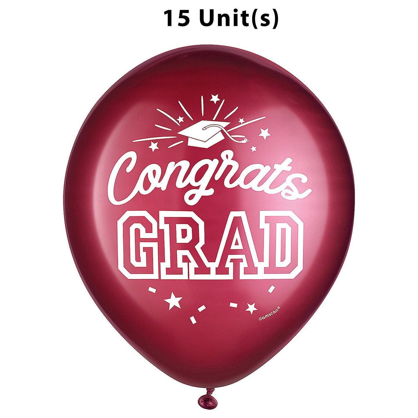 Yellow Congrats Grad 12" Latex Balloons - 15 Pc.
