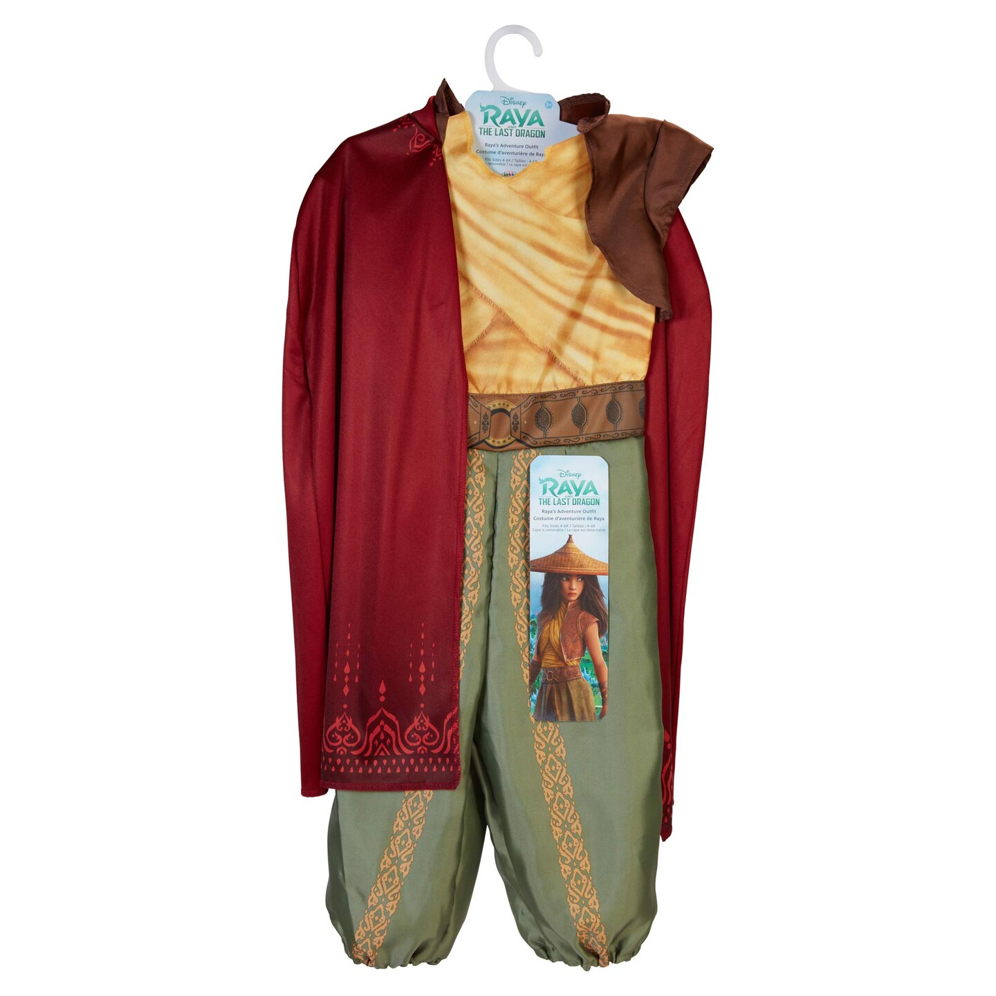 JAKKS Pacific Disney's Raya and the Last Dragon Warrior Adventure Outfit Costume with Cape
