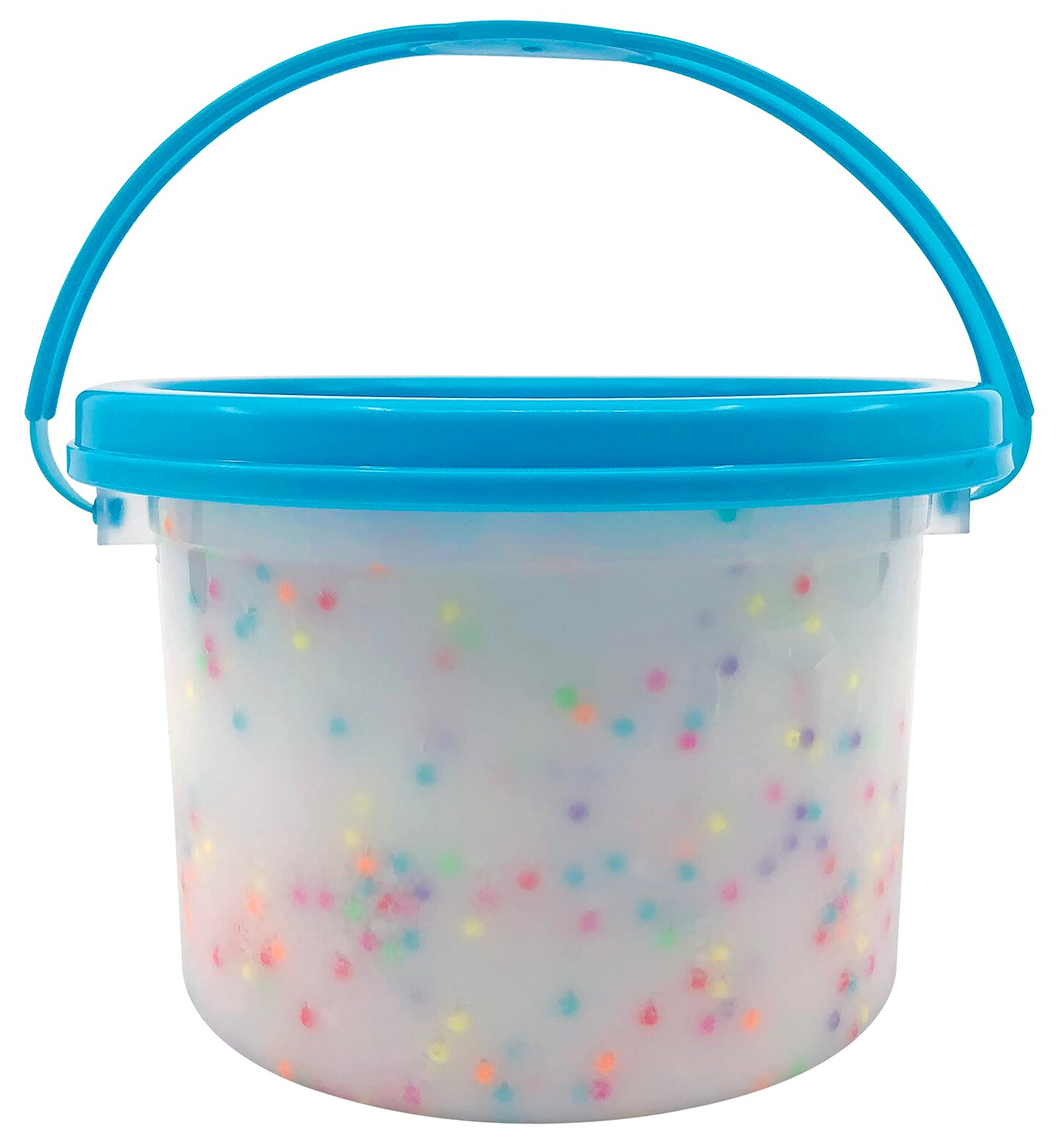 24 Oz Premade Slime, Cake Batter Scented Clear Slime Stretchy Glossy Non-Sticky 1.5lb Slime Bucket with Add-ins