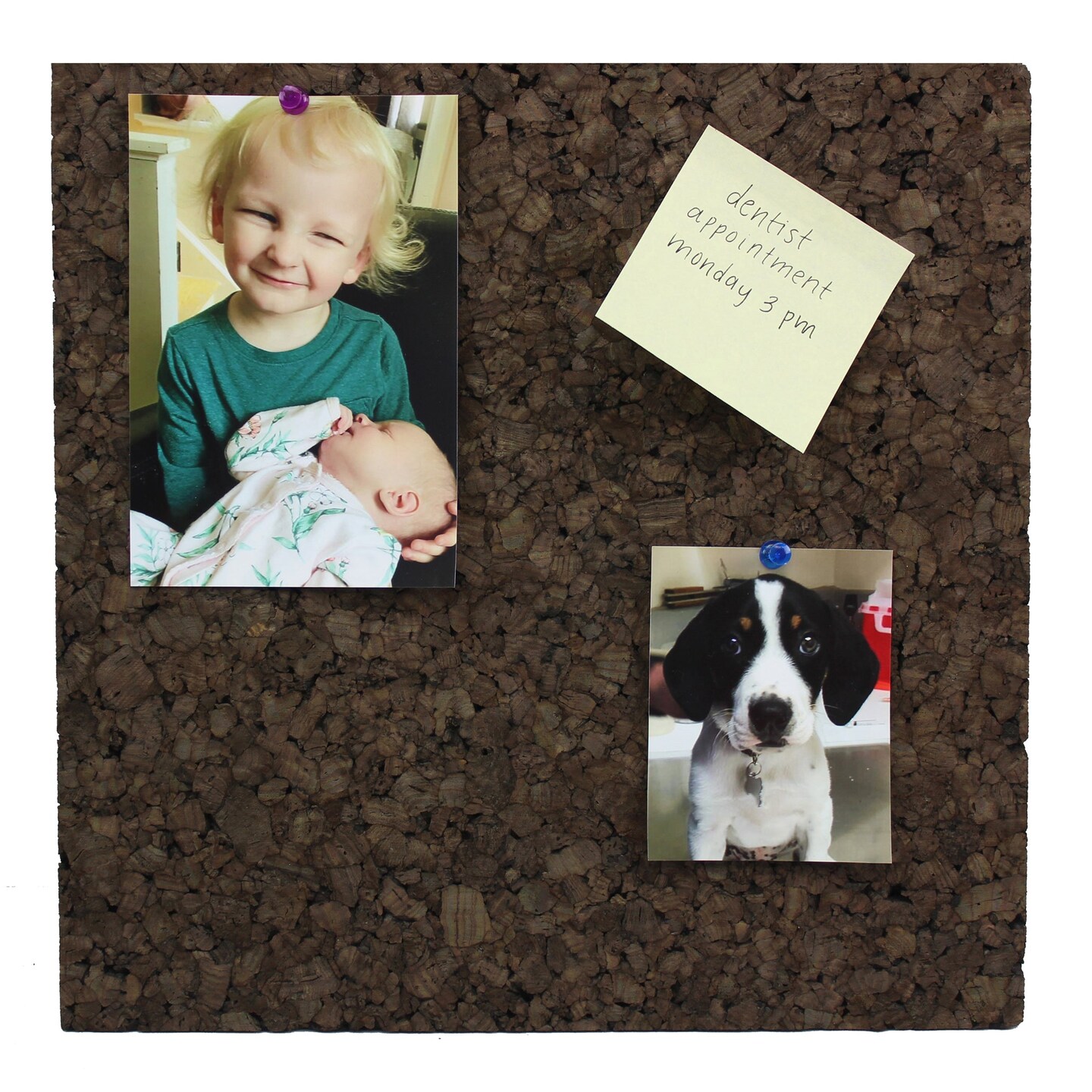 Dark Cork Tiles, 12&#x22; x 12&#x22;, 4 Per Pack, 2 Packs