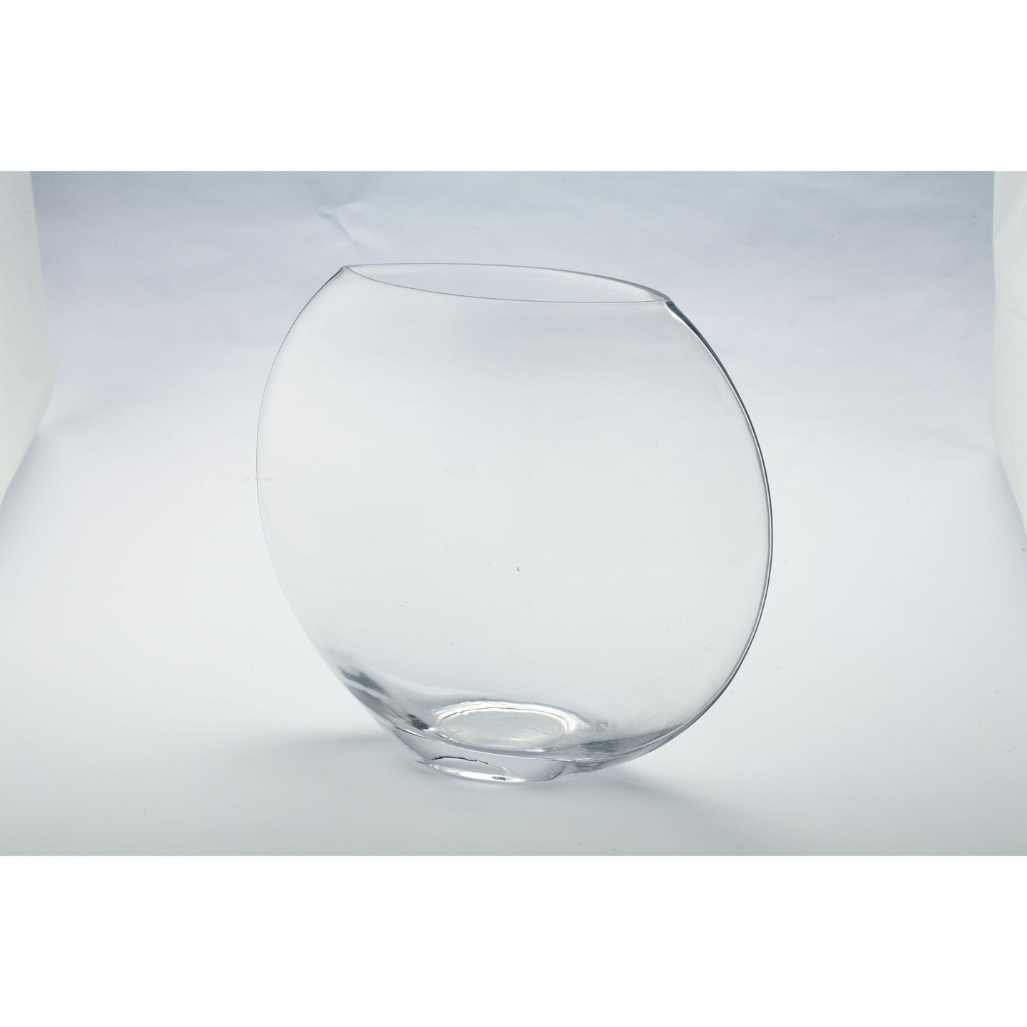 CC Home Furnishings Spherical Glass Tabletop Vase - 10&#x22; - Clear