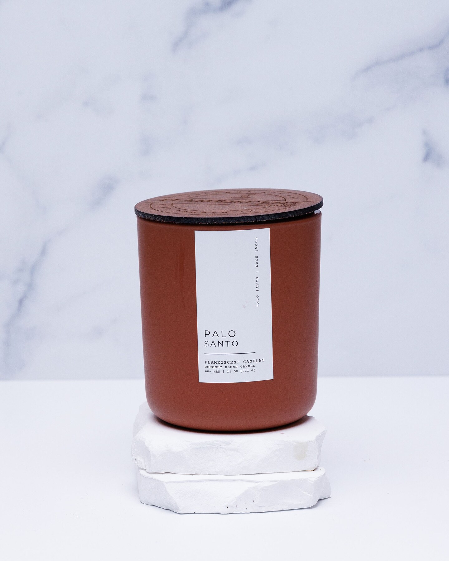 Palo Santo | Wood Wick Candle with Natural Coconut Wax Standard 8 oz