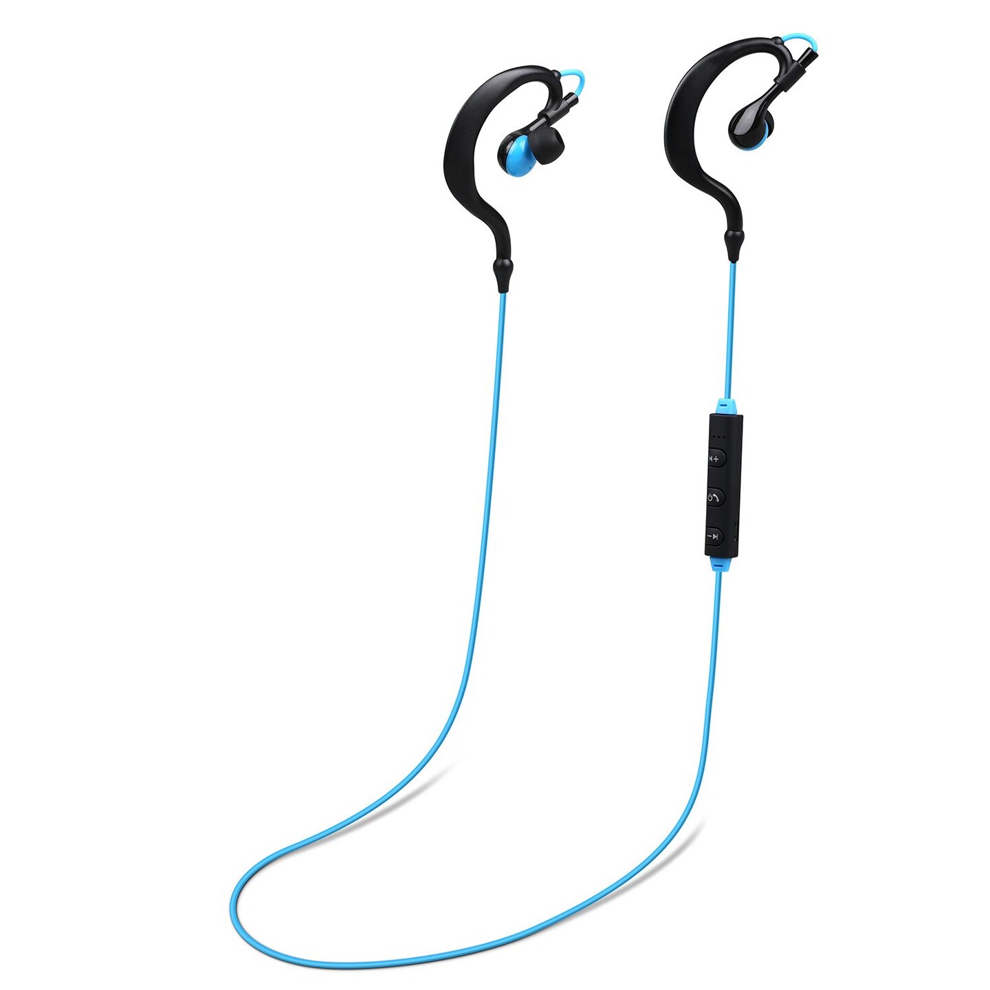 Wireless Sport Headsets V4.1 Sweat-Proof In-Ear Bluetooth Earbuds Black