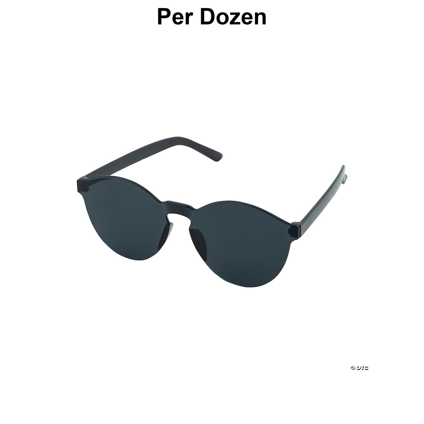 Black Rimless Sunglasses &#x2013; 12 Pc.