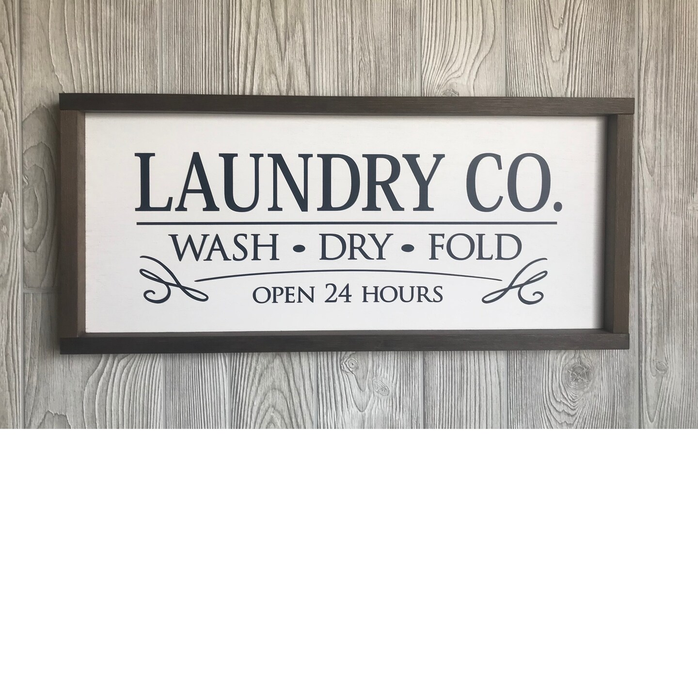 Laundry Co. Wash Dry Fold, farmhouse laundry room sign , country wood ...