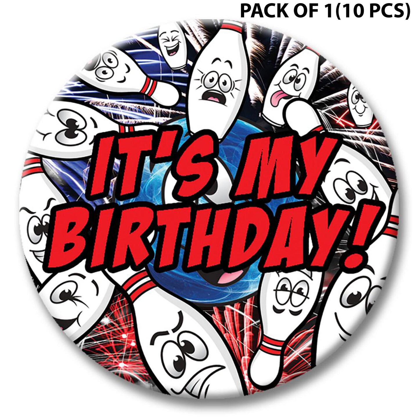 Party Lane Themed Button - It's My Birthday 2 1/4 inch | Party decorations | RAHEEV®