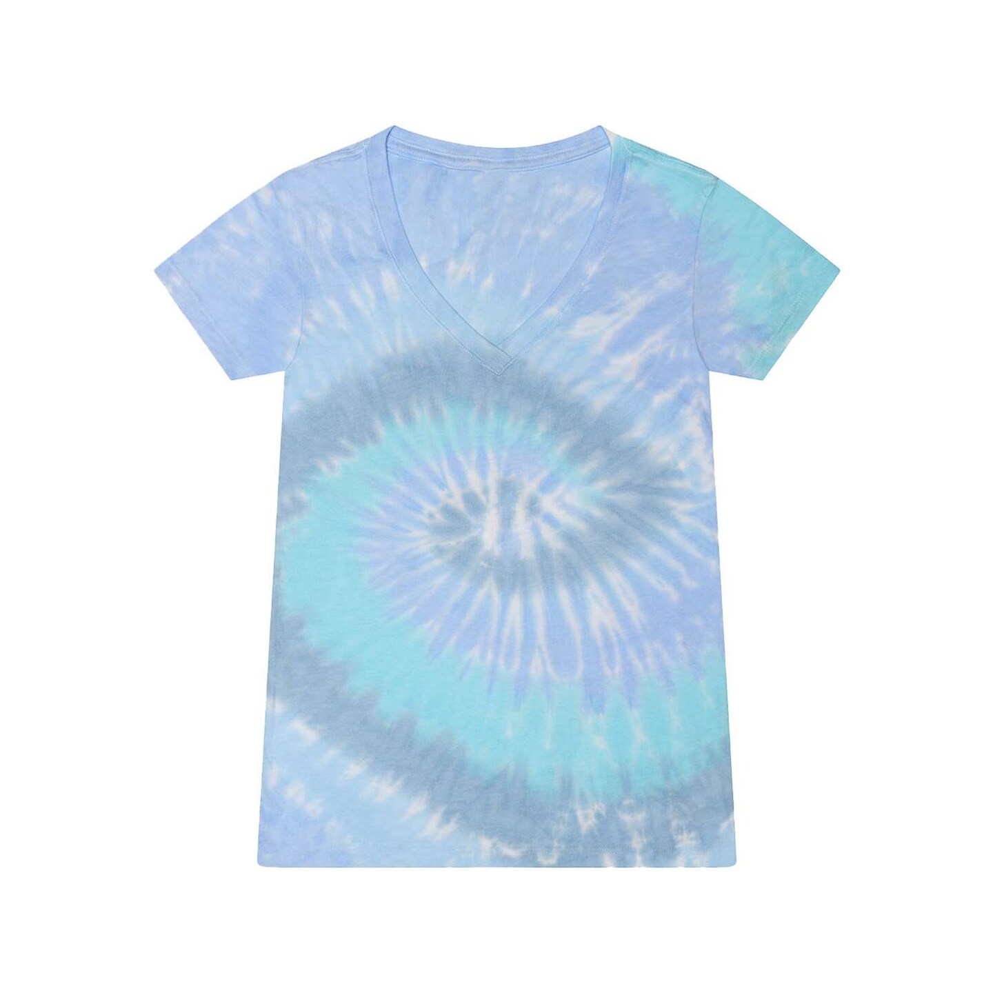 Colortone® Women's Tie-Dyed V-Neck T-Shirt