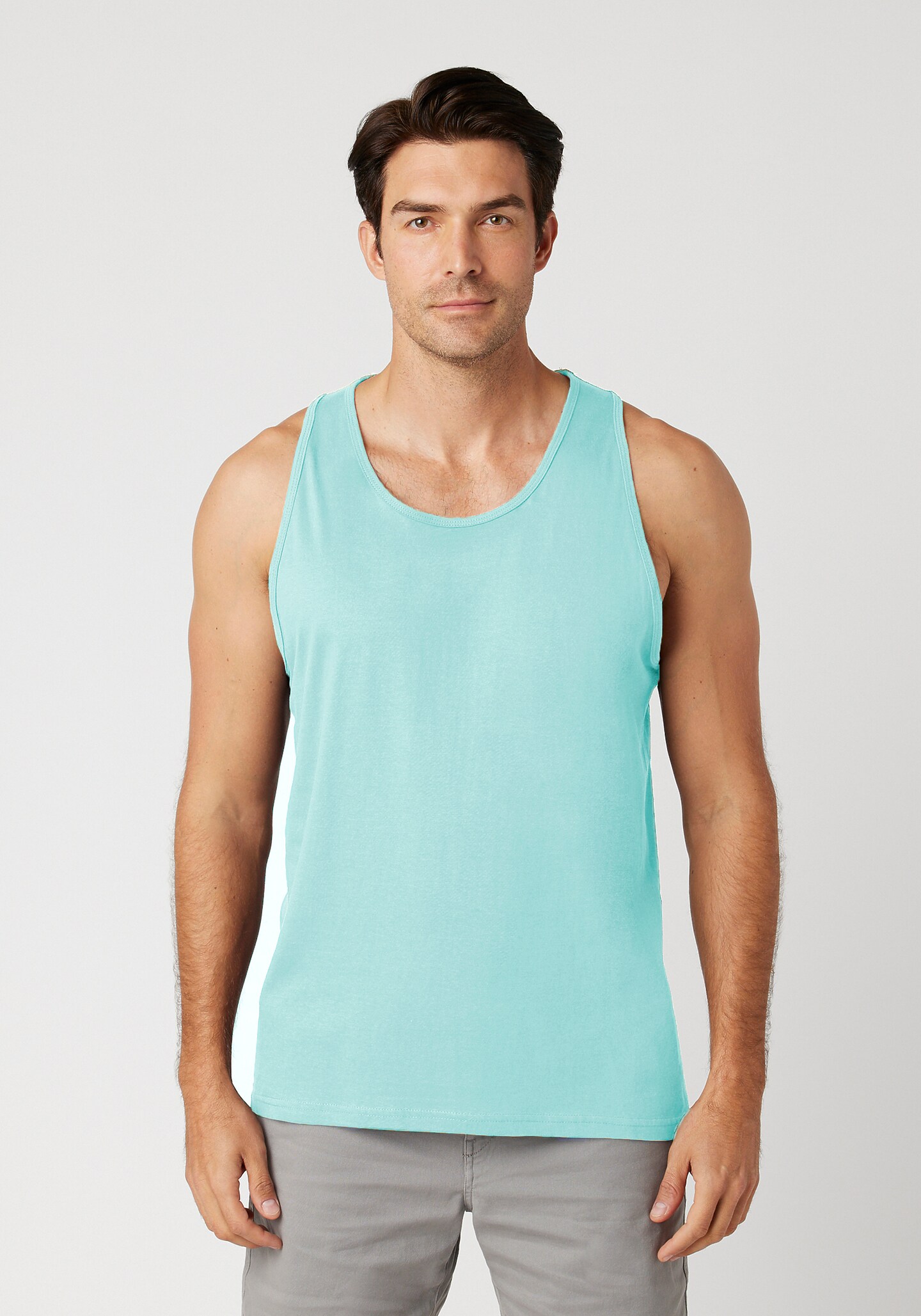 Premium Men’s Cotton Tank Top – Soft-Washed Sleeveless Gym & Casual Vest
