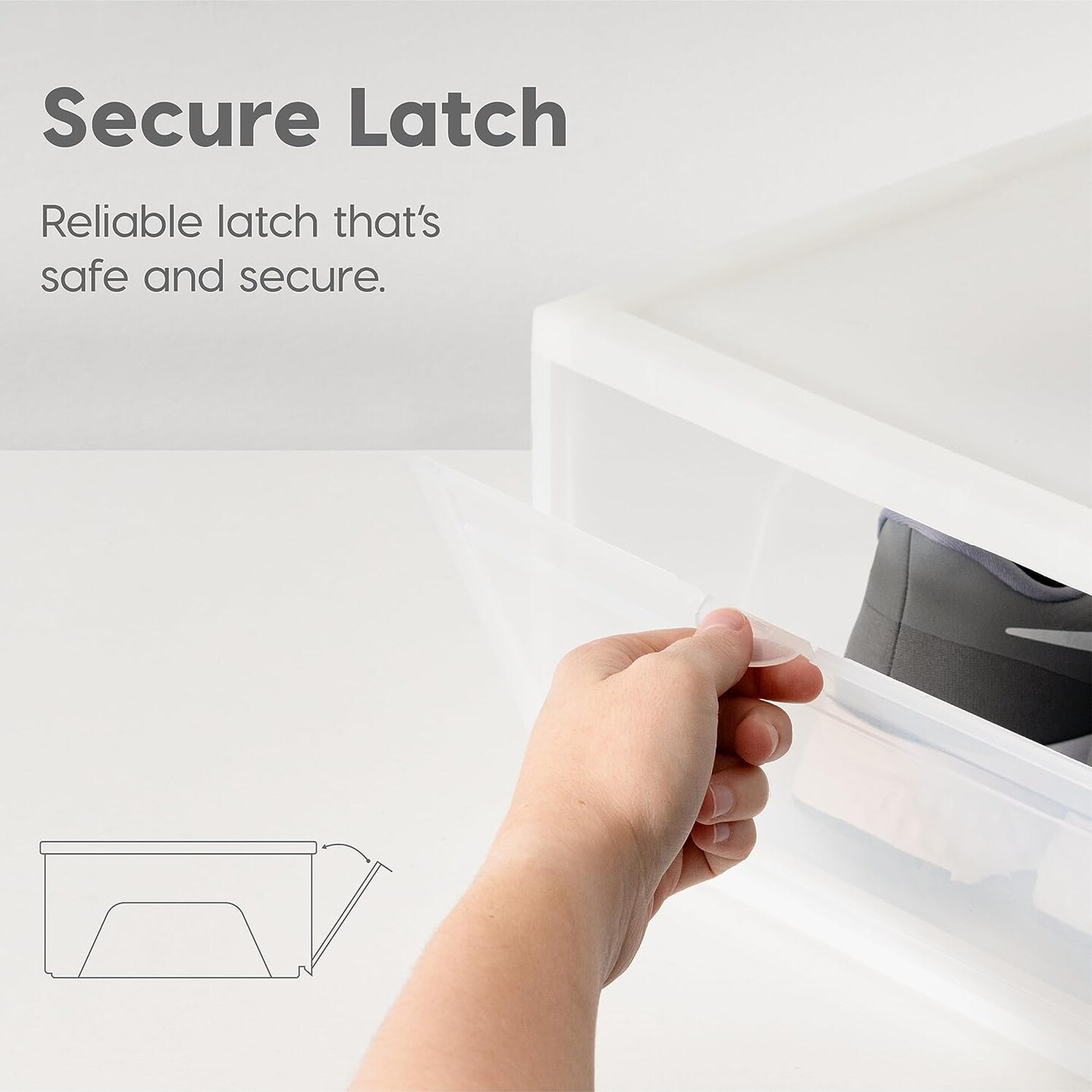 IRIS USA Front Entry Stackable Shoe Storage Box, Shoes Organizer