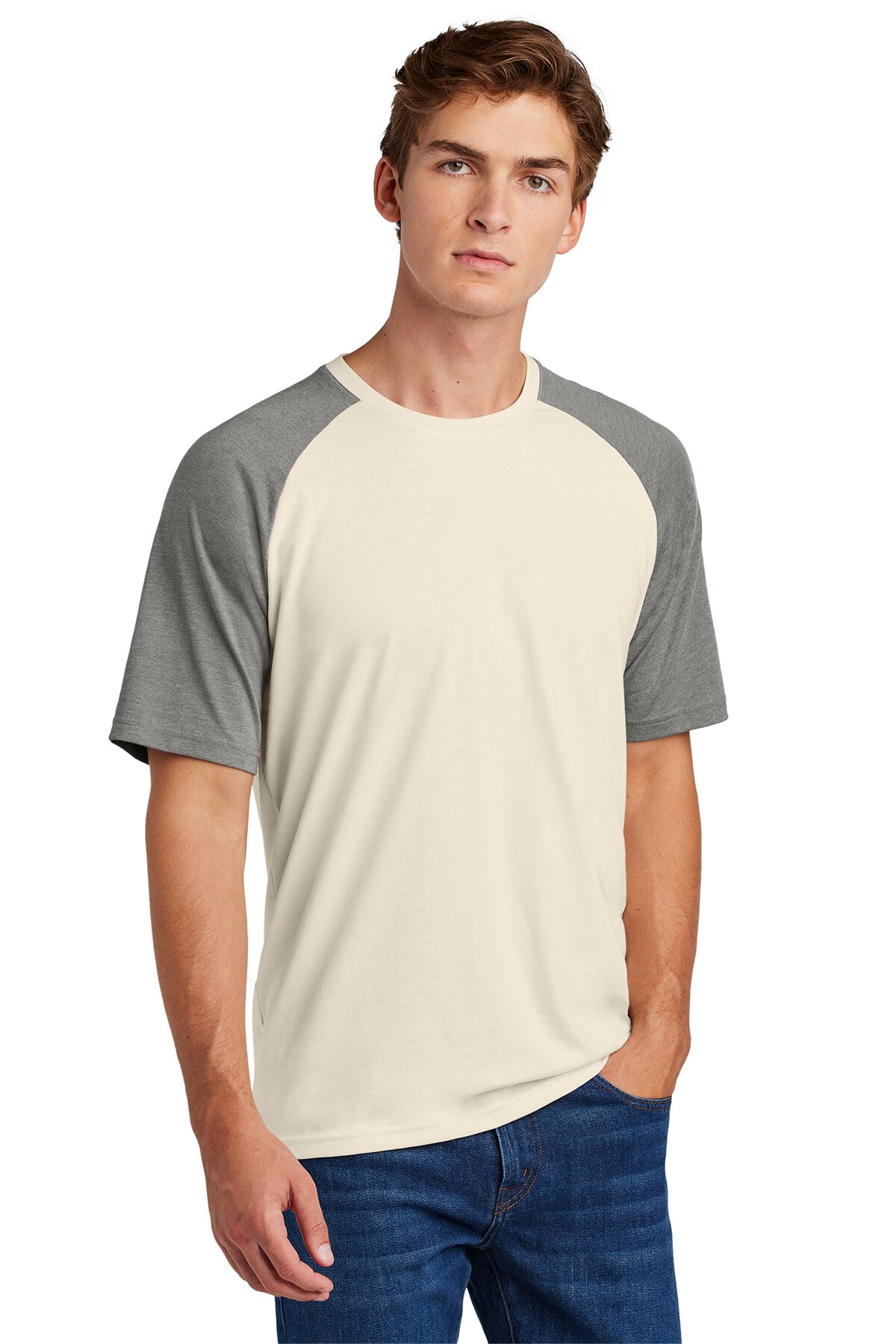 Sport-Tek&#xAE; Crew Short Sleeve Halftime Raglan Tee